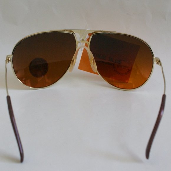 NWT TruVintage Aviator / pilot like style frame w/ true blue blocker sunglasses - Picture 3 of 10